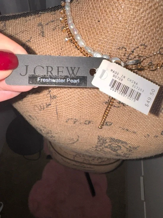 NWT J. Crew Freshwater Pearl Necklace - Picture 4 of 4